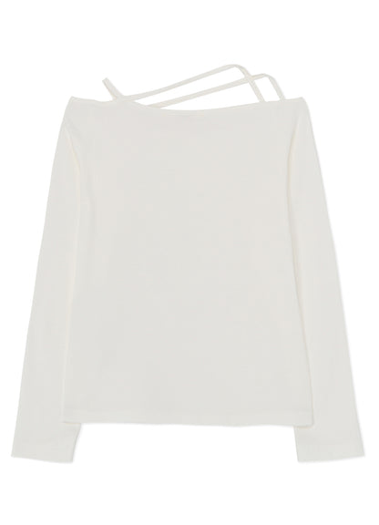60/2 COTTON JERSEY SHOULDER STRING LONG T-SHIRT