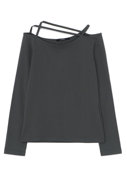 60/2 COTTON JERSEY SHOULDER STRING LONG T-SHIRT