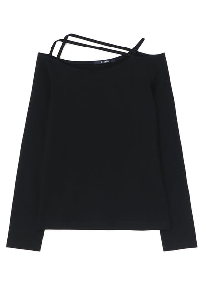 60/2 COTTON JERSEY SHOULDER STRING LONG T-SHIRT