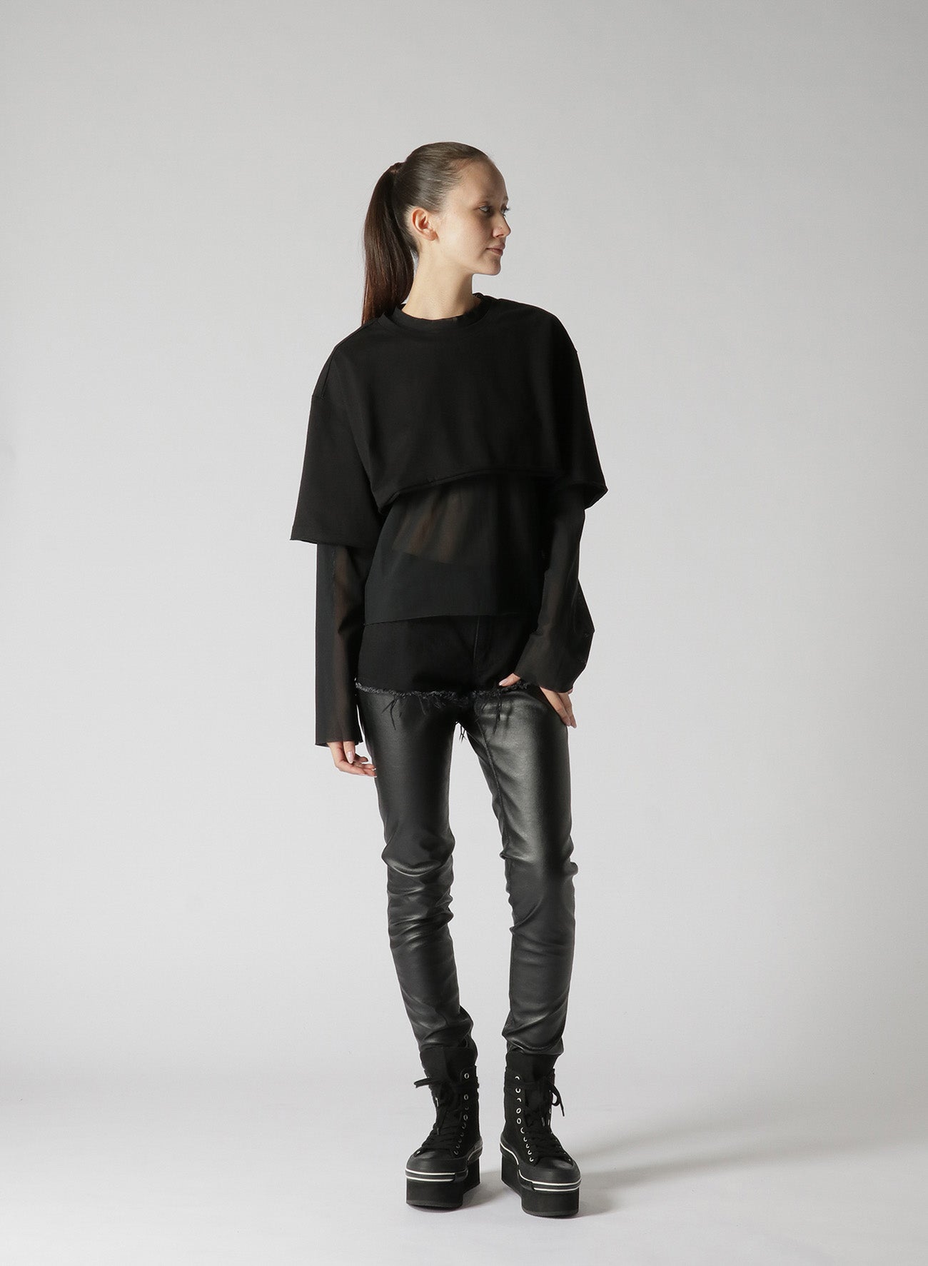 MULTIPLE LAYER LONG TEE
