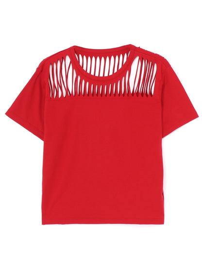 60/2 COTTON JERSEY CUTOUT T-SHIRT