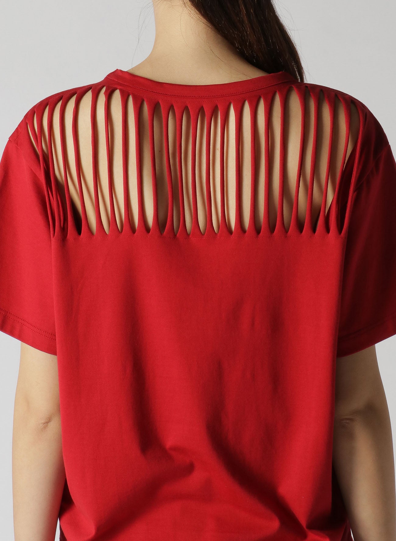 60/2 COTTON JERSEY CUTOUT T-SHIRT