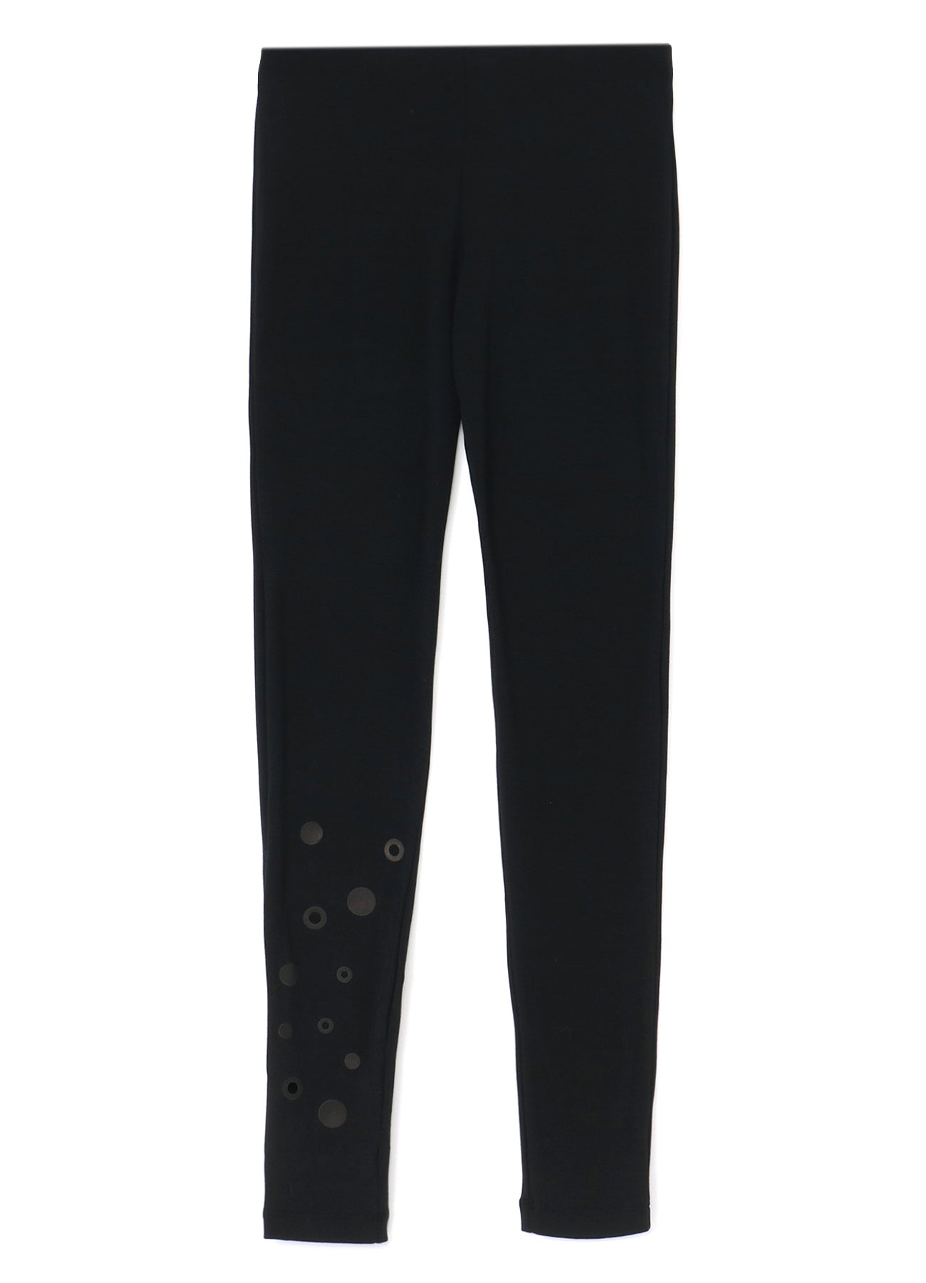 LEATHER DOT JERSEY LEGGINGS