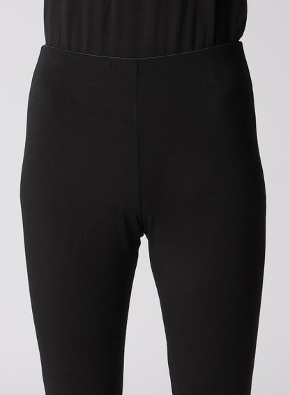 LEATHER DOT JERSEY LEGGINGS