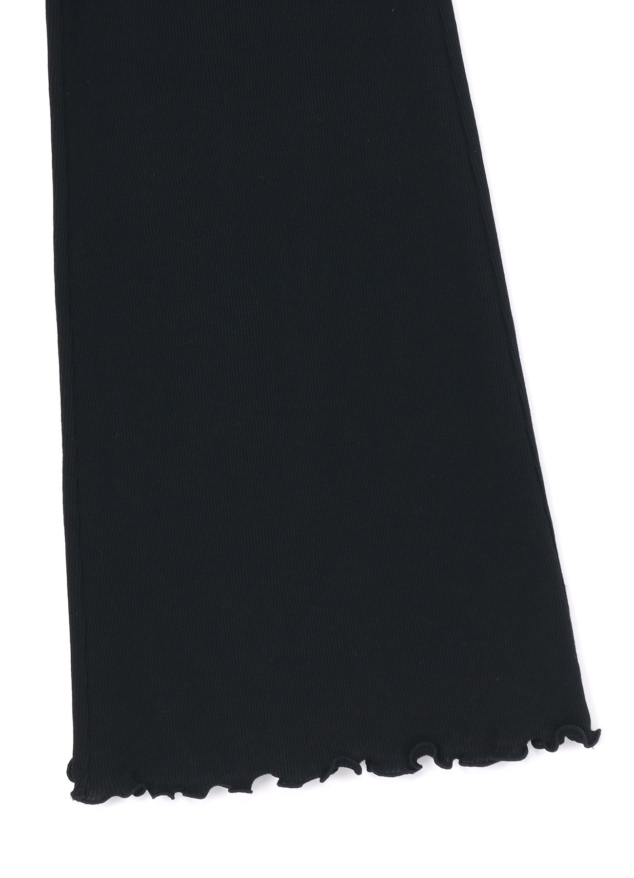 COTTON RAYON RIB FLARE PANTS