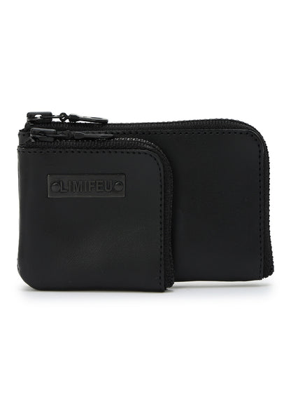 MATTE STEER LEATHER  W SMALL WALLET