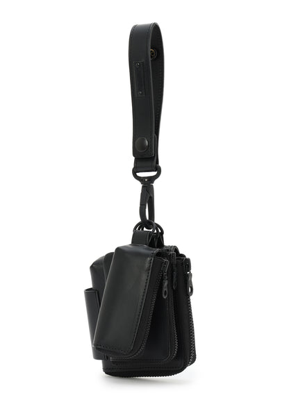 MATTE STEER LEATHER  3LAYERS POUCH