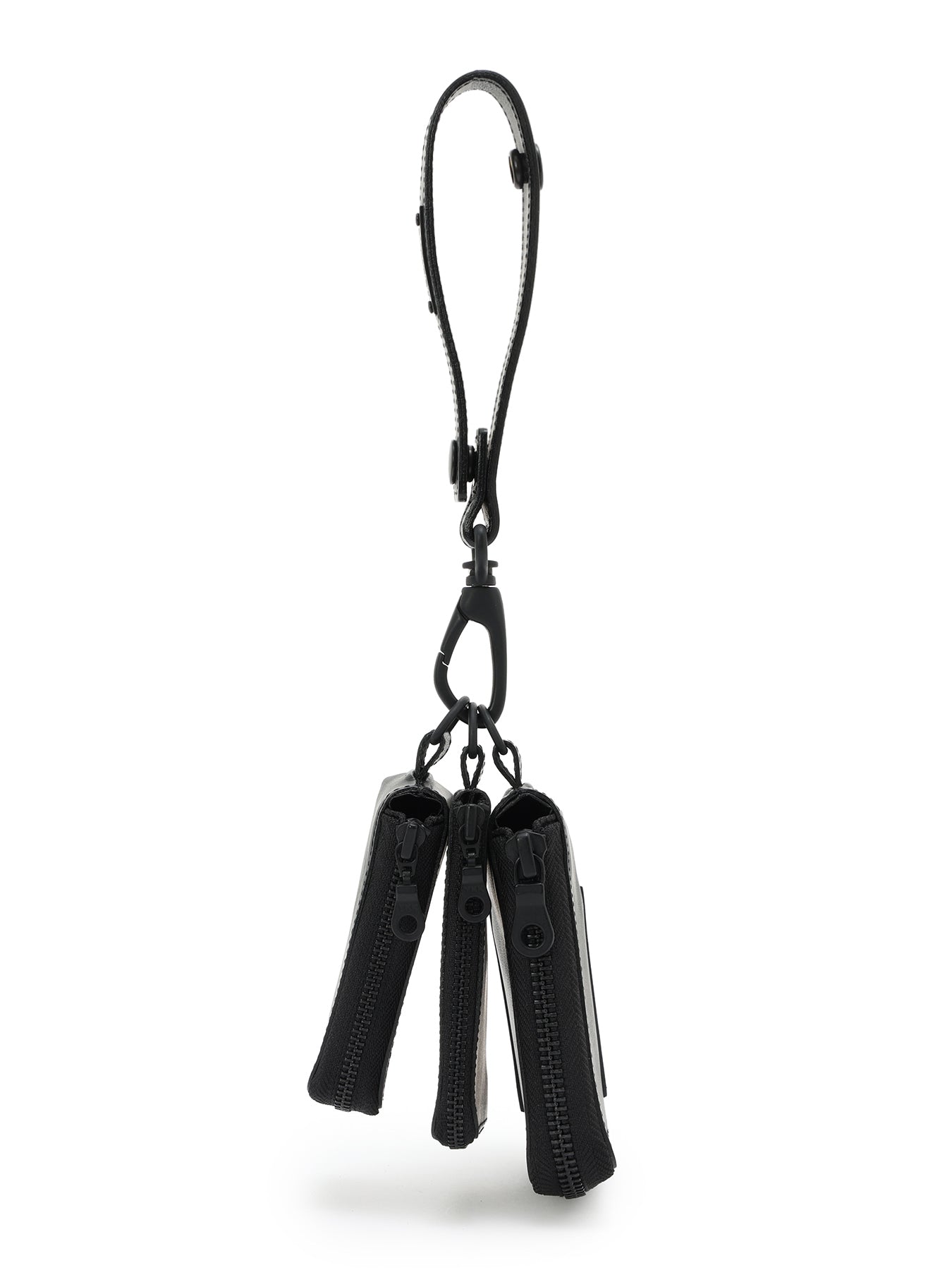 MATTE STEER LEATHER  3LAYERS POUCH