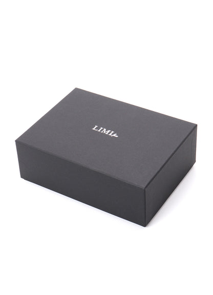 CROCO EMBOSSED LEATHER + HAIRCALF  3LAYERS POUCH