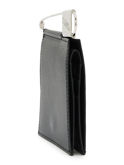 TANNED LEATHER PIN HOOK CARD CASE
