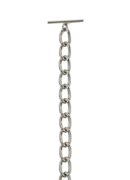 SAFETY PIN PEARL NECKLACE