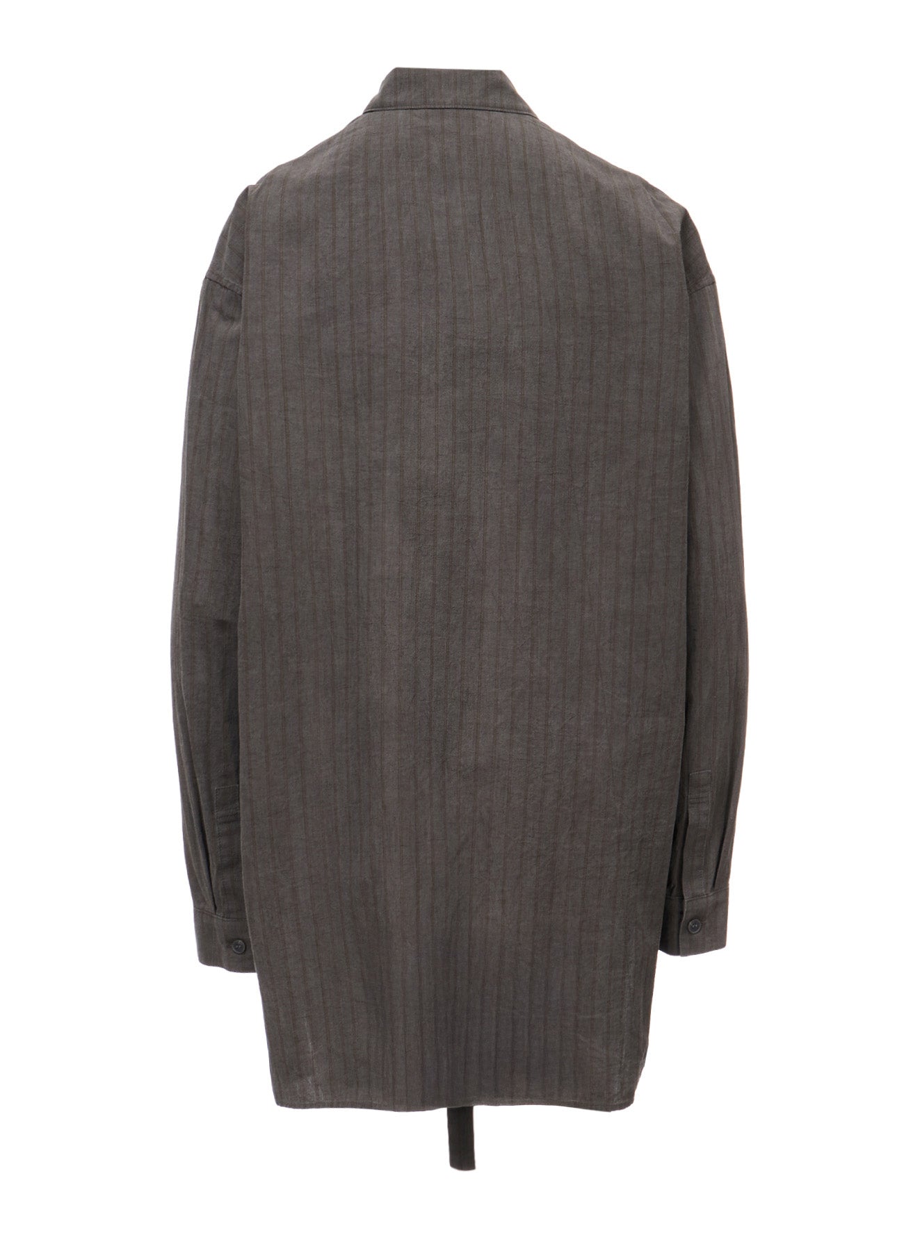 INK DYED STRIPE FRONT TAPE DETAIL BLOUSE