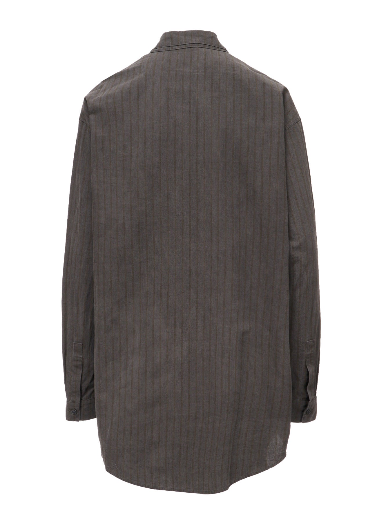 INK DYED STRIPE DOUBLE COLLAR SHIRT