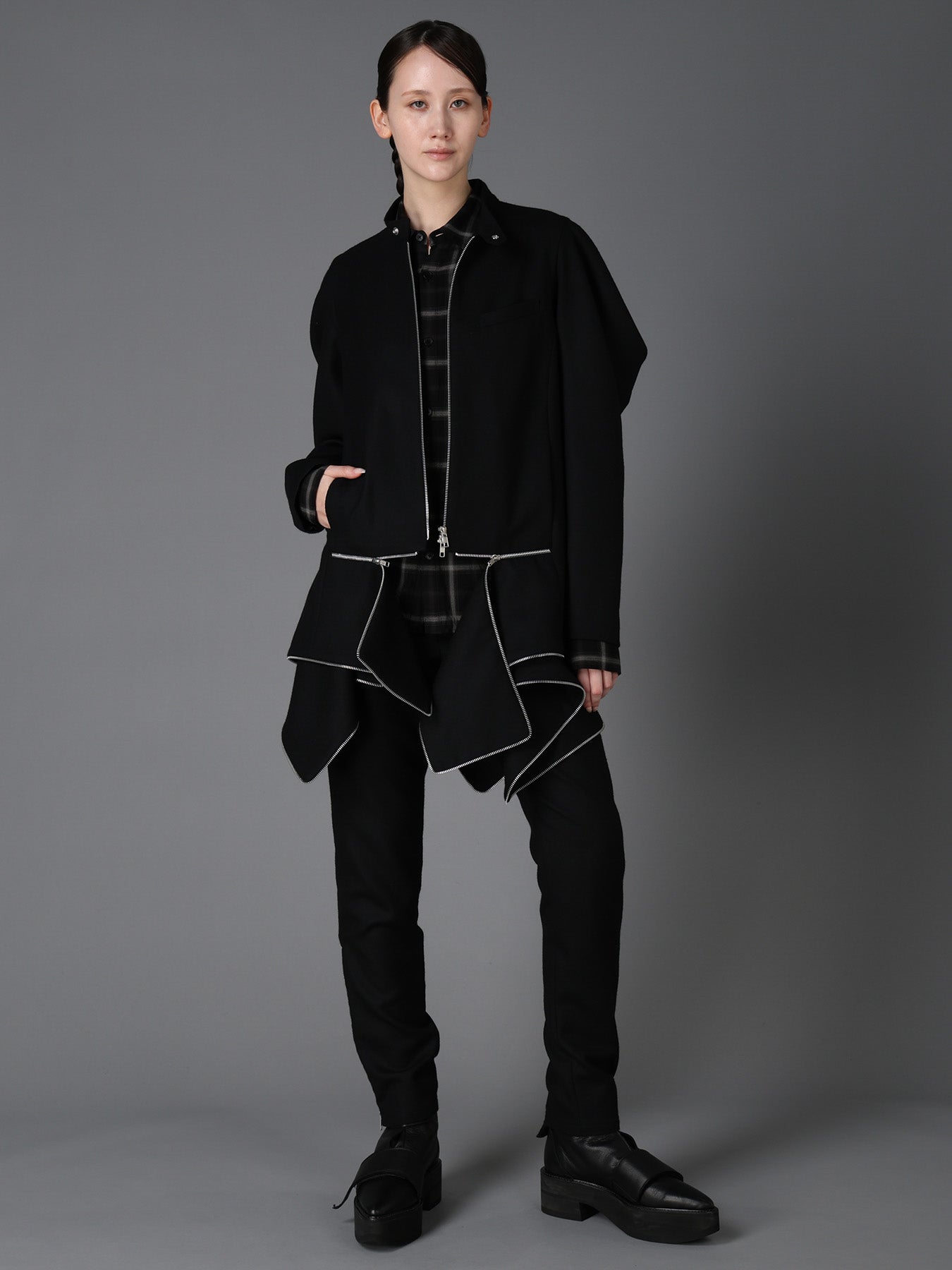 RAYON PLAID CHEST POCKET SHIRT