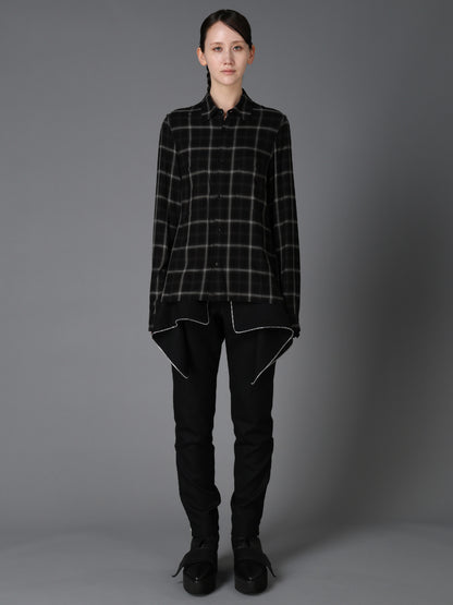 RAYON PLAID CHEST POCKET SHIRT