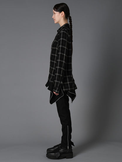 RAYON PLAID CHEST POCKET SHIRT