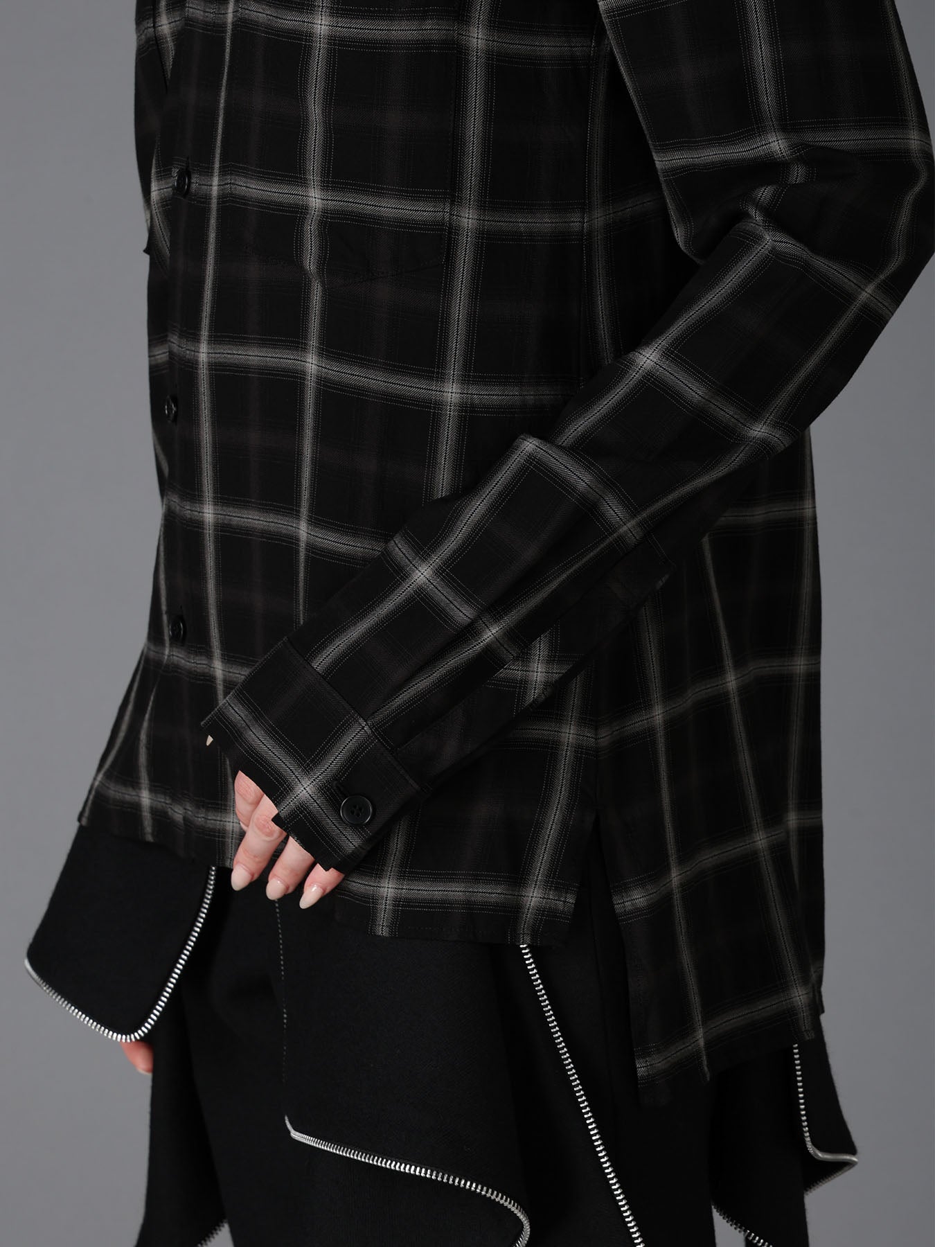 RAYON PLAID CHEST POCKET SHIRT