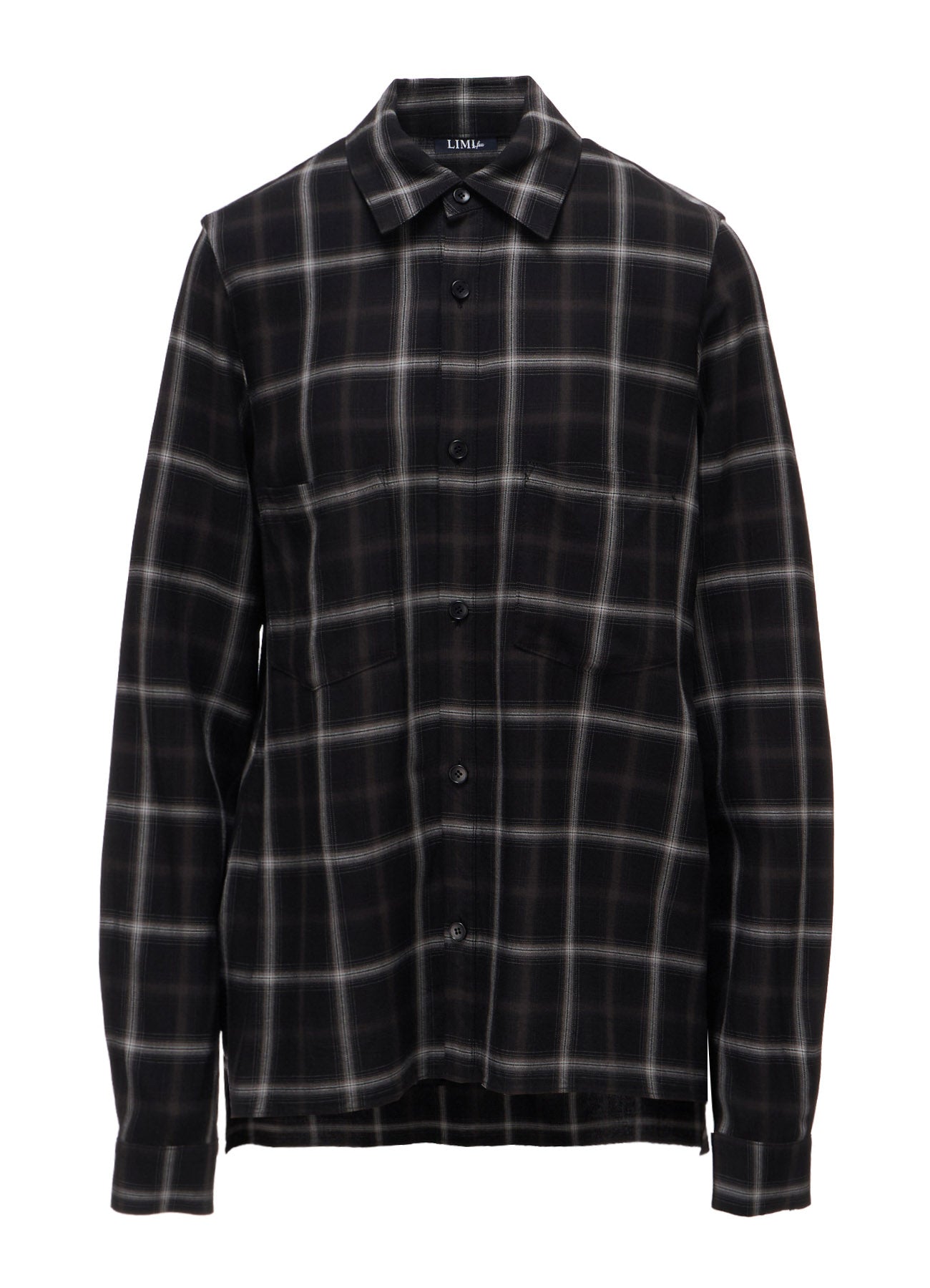 RAYON PLAID CHEST POCKET SHIRT