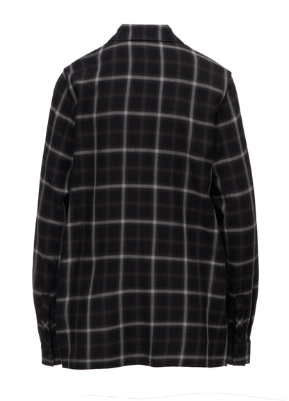 RAYON PLAID CHEST POCKET SHIRT