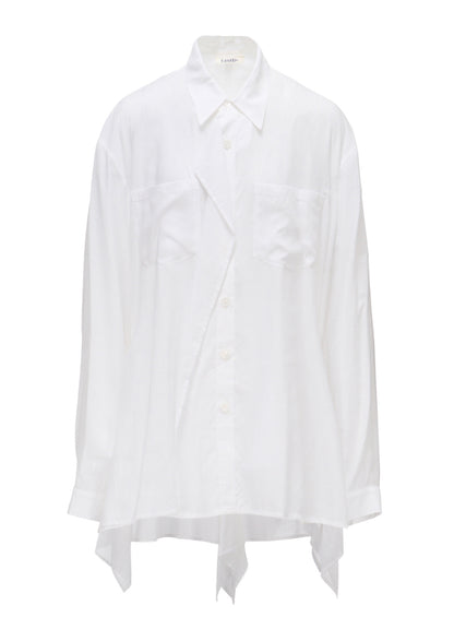 SOFT LAWN  FLARED PANEL BLOUSE