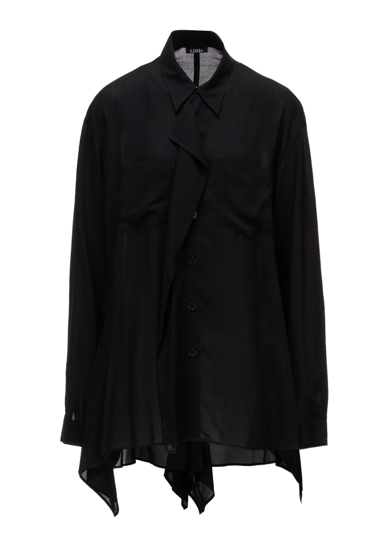 SOFT LAWN  FLARED PANEL BLOUSE