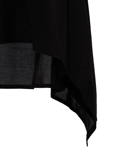 SOFT LAWN  FLARED PANEL BLOUSE