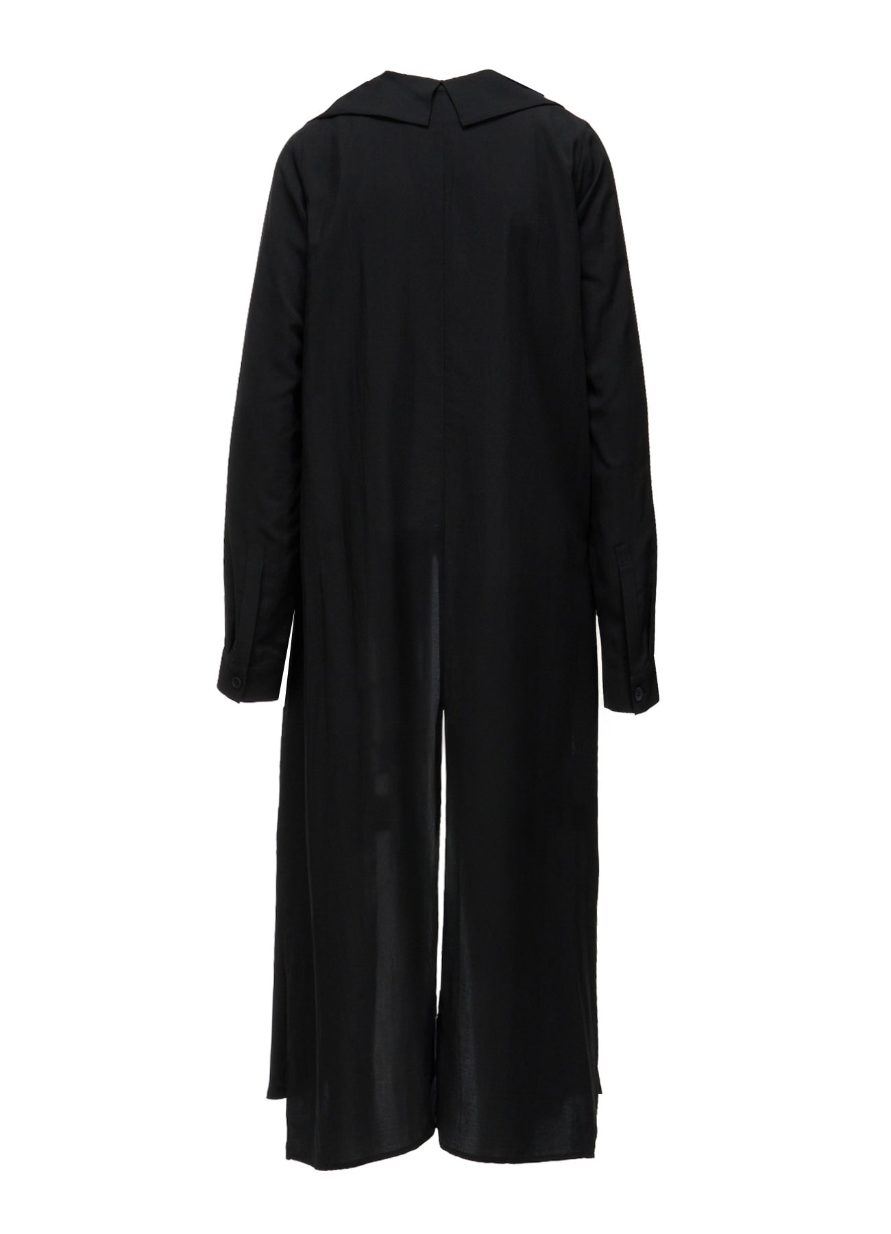 HIGH TWIST GABARDINE LONG DRAPED BLOUSE – THE SHOP YOHJI YAMAMOTO