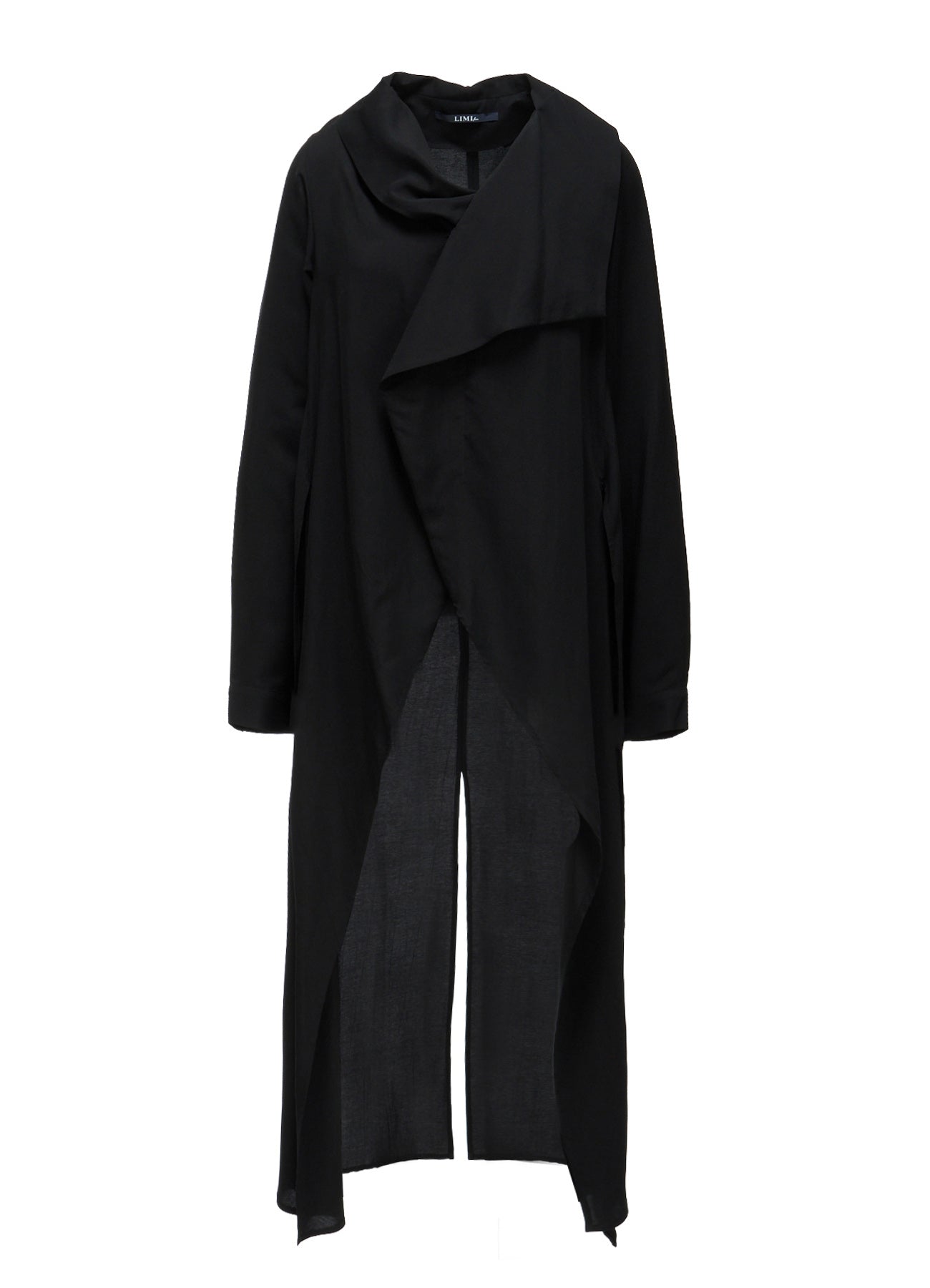 トップス 07SS Yohji Yamamoto +Noir blouse pleats HIGH TWIST GABARDINE LONG DRAPED BLOUSE – THE SHOP YOHJI YAMAMOTO