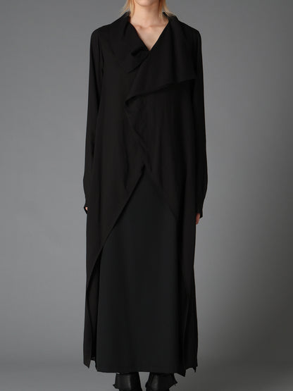SOFT LAWN  LONG DRAPED BLOUSE