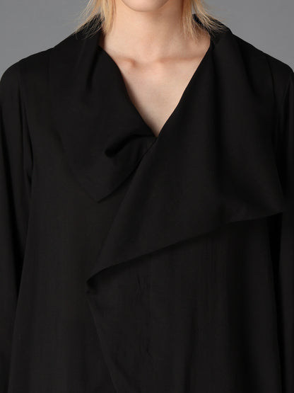 SOFT LAWN  LONG DRAPED BLOUSE
