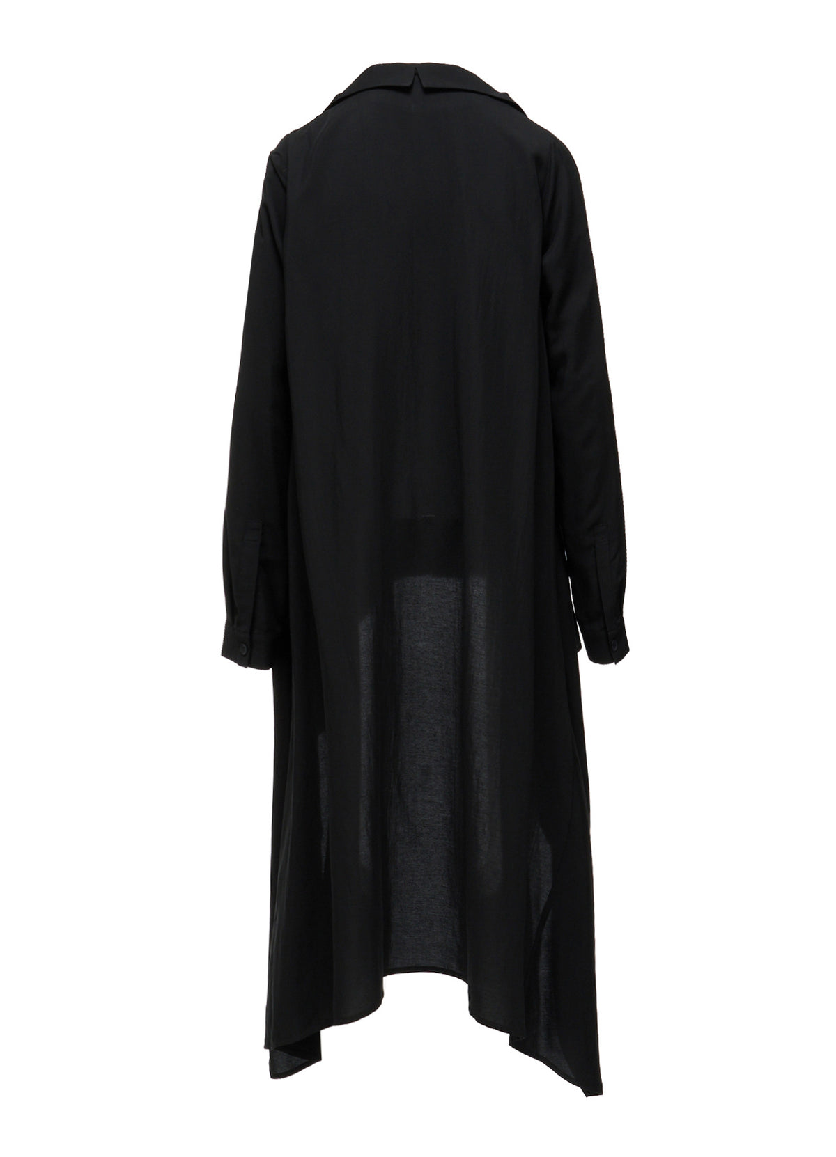 HIGH TWIST GABARDINE B LONG BLOUSE