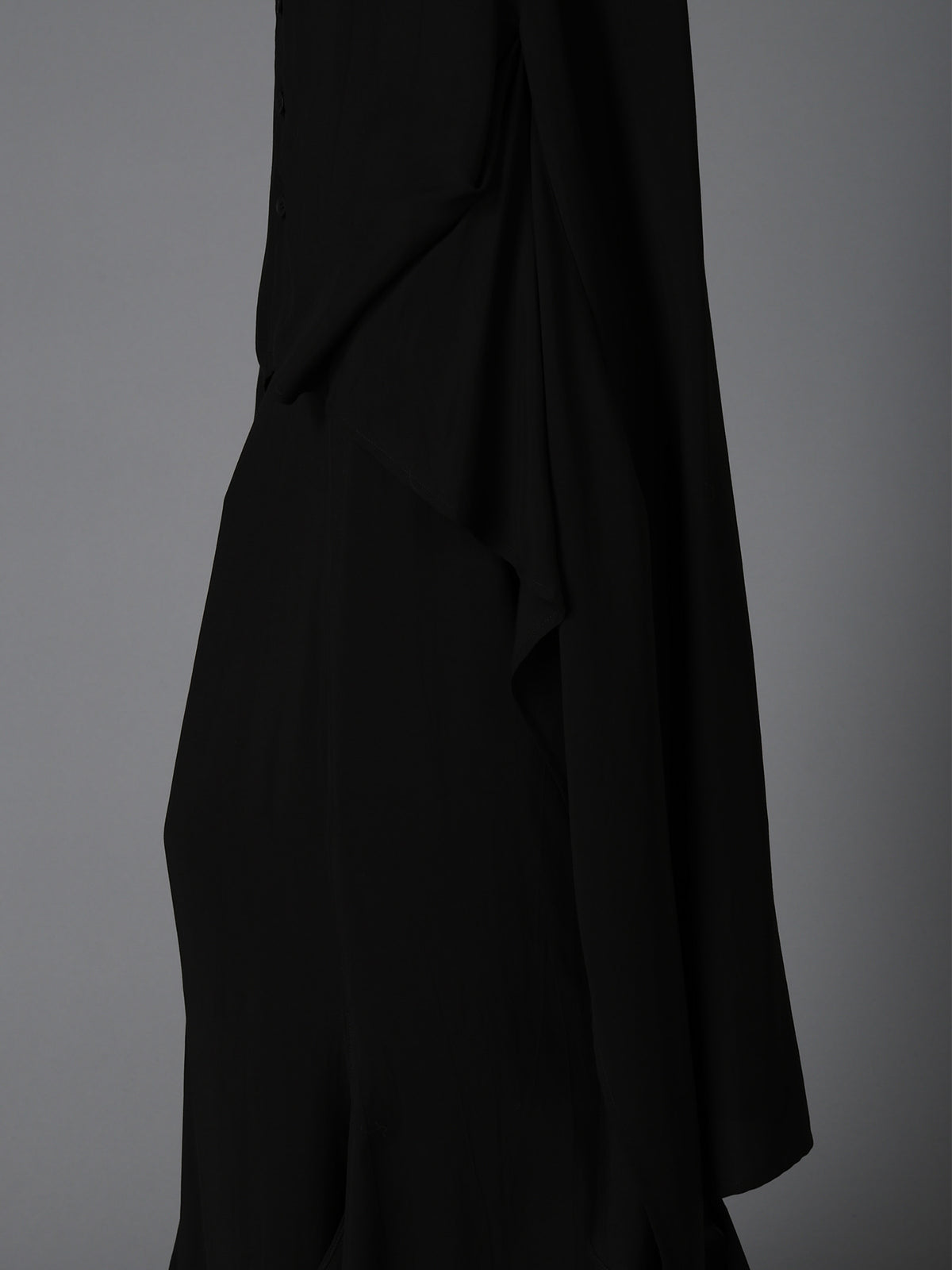HIGH TWIST GABARDINE B LONG BLOUSE