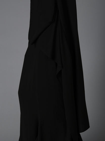 HIGH TWIST GABARDINE B LONG BLOUSE