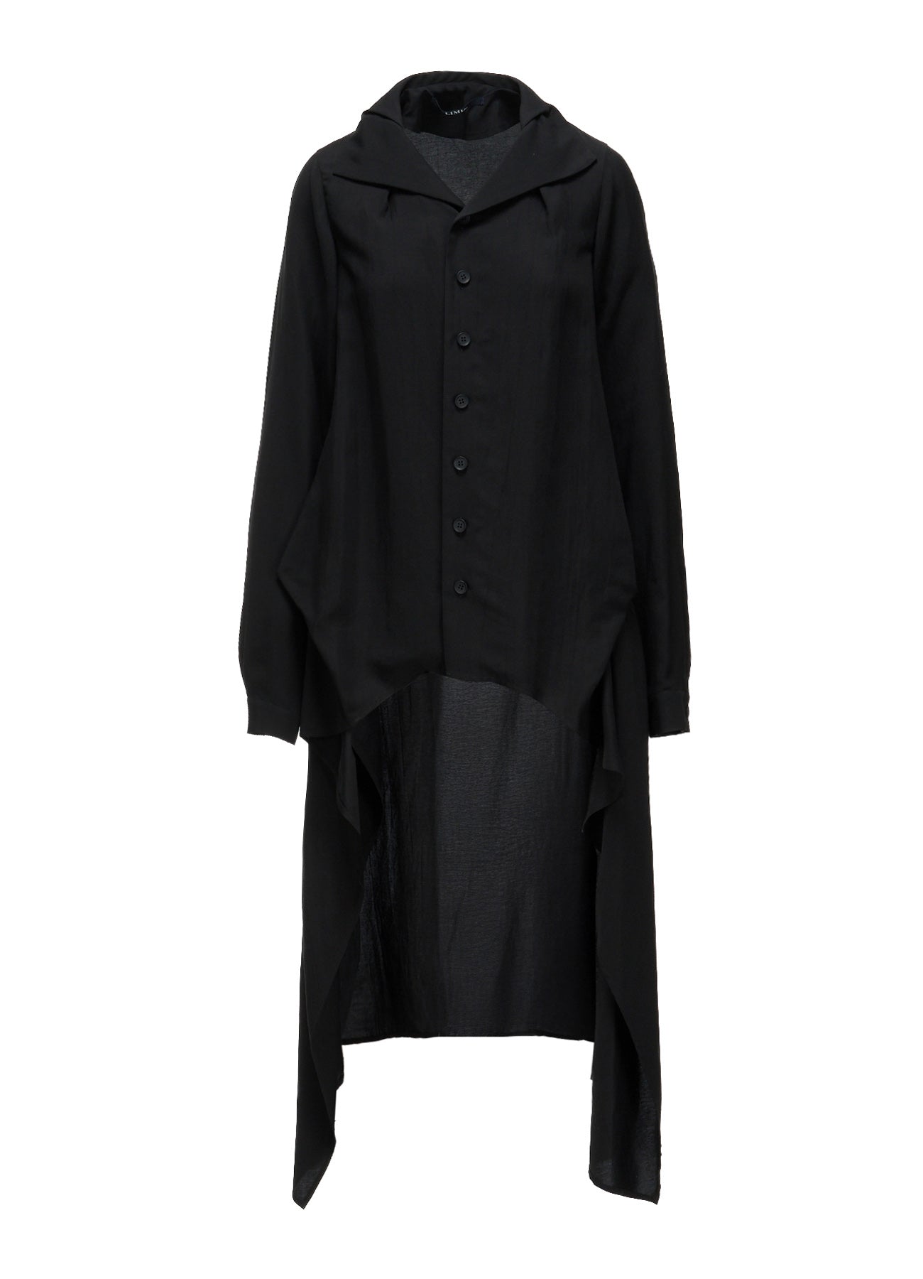 HIGH TWIST GABARDINE B LONG BLOUSE – THE SHOP YOHJI YAMAMOTO