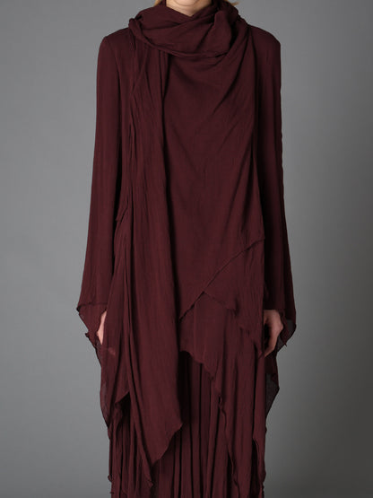 RY/LI GAUZE WAKAME BLOUSE