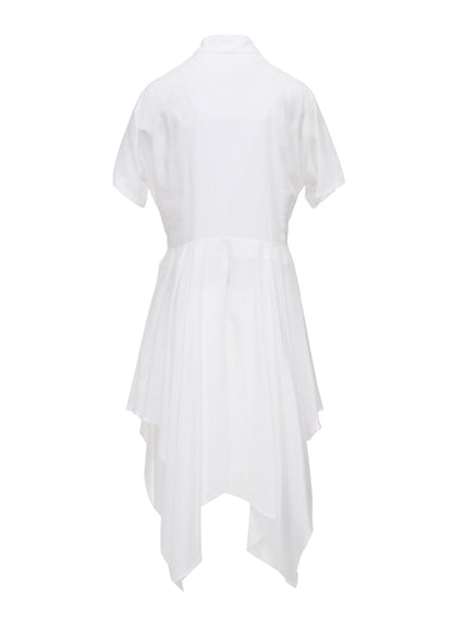 SOFT LAWN FRONT SPLIT LONG SHIRT