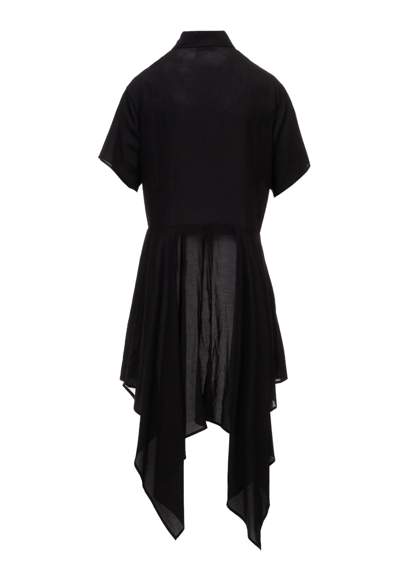 SOFT LAWN FRONT SPLIT LONG SHIRT