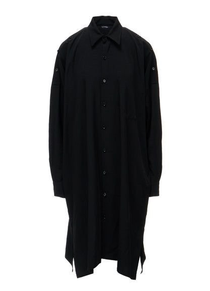 TA/PE DECHINE SHOULDER BUTTON BLOUSE