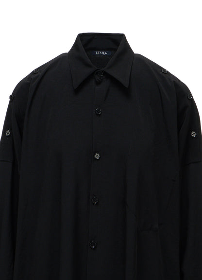 TA/PE DECHINE SHOULDER BUTTON BLOUSE