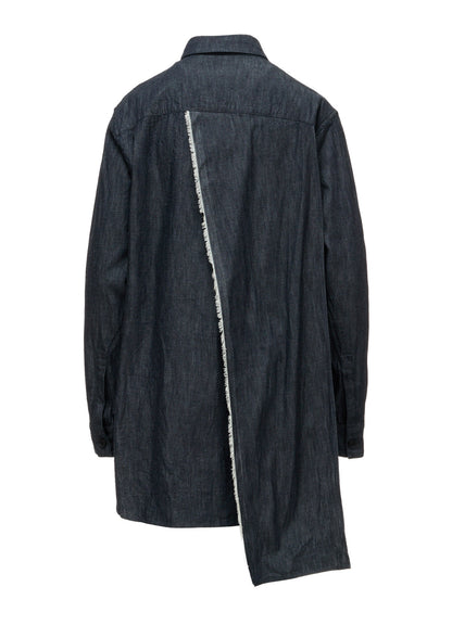 6OZ DENIM PIN BACK DRAPE SHIRT