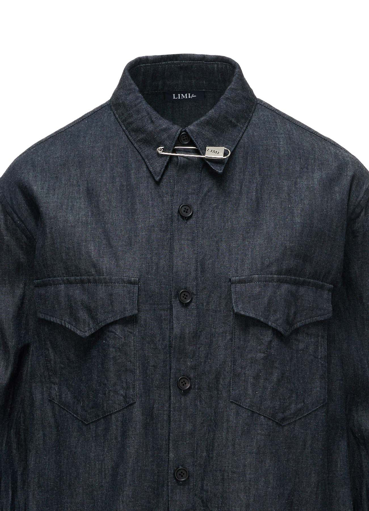 6OZ DENIM PIN BACK DRAPE SHIRT