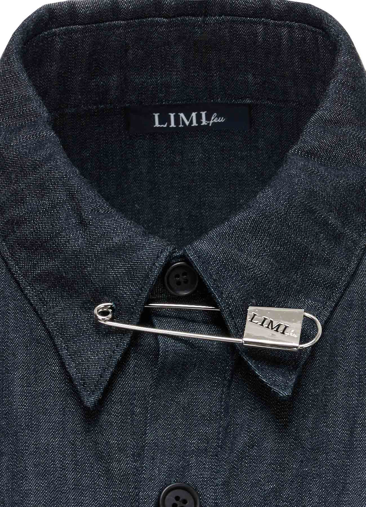 6OZ DENIM PIN BACK DRAPE SHIRT