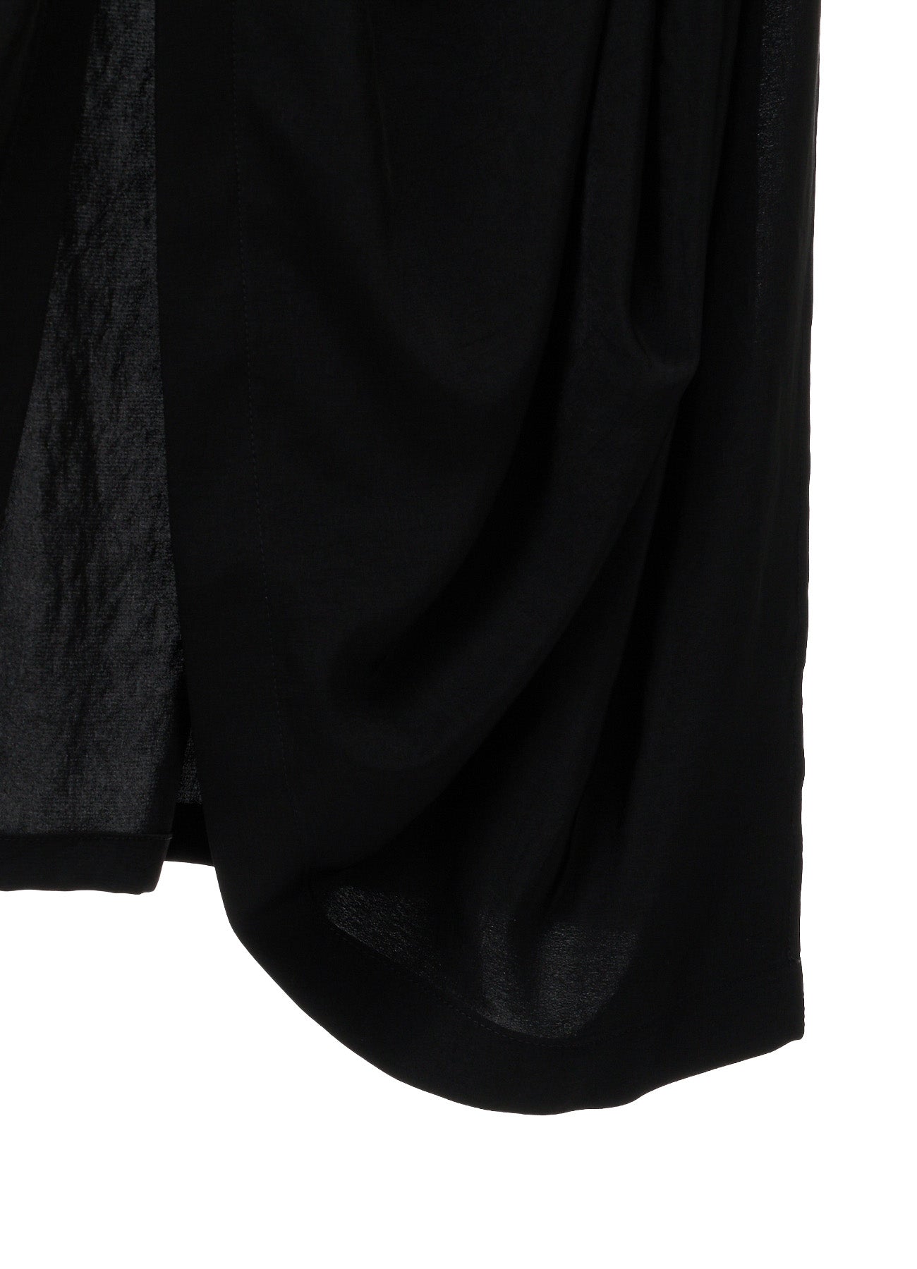 TA/PE CREPE DE CHINE SIDE-TIE LONG BLOUSE – THE SHOP YOHJI YAMAMOTO