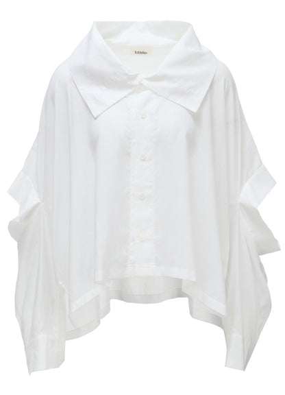 ERI PRINT SOFT LAWN ELBOW SLIT SHIRT