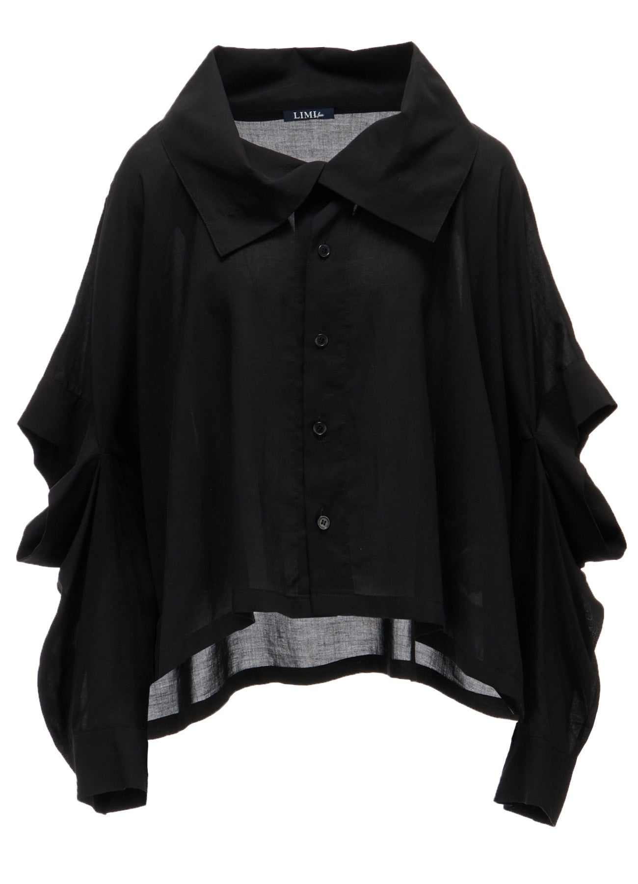 ERI PRINT SOFT LAWN ELBOW SLIT SHIRT