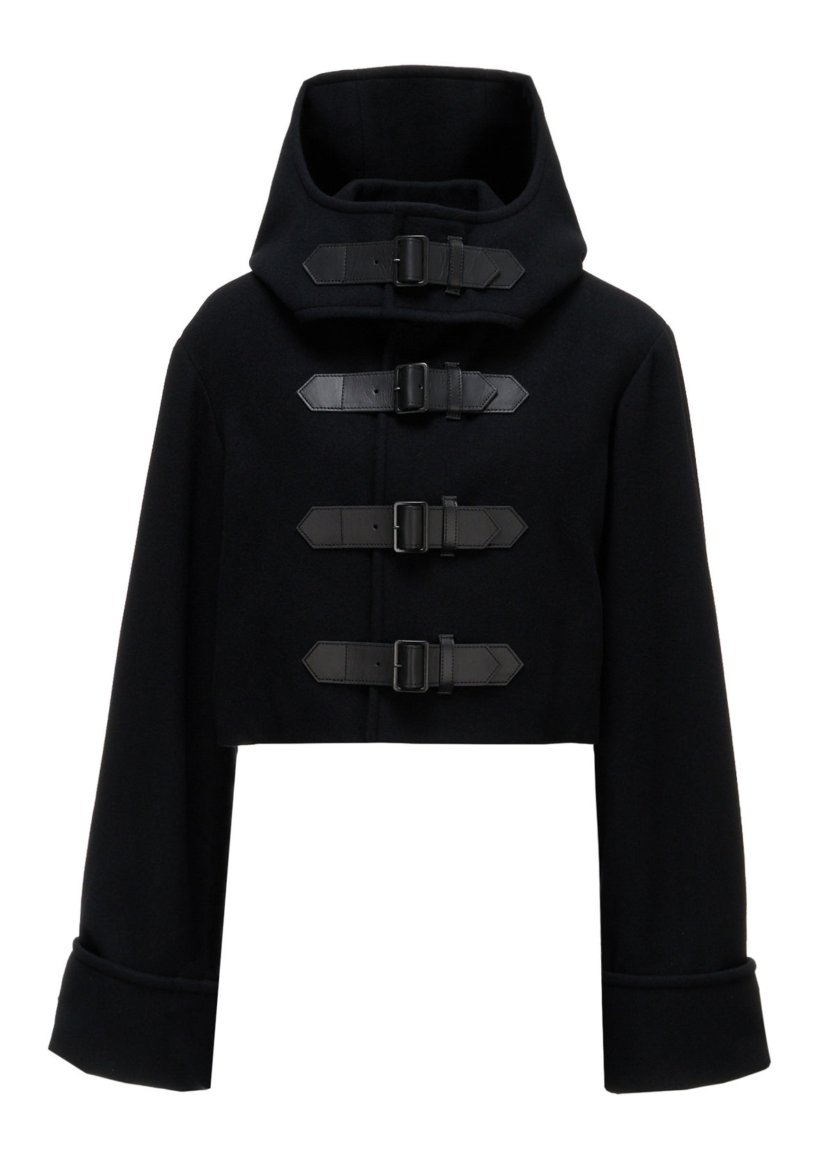 LIGHT MOSSER  BELTED SHORT COAT