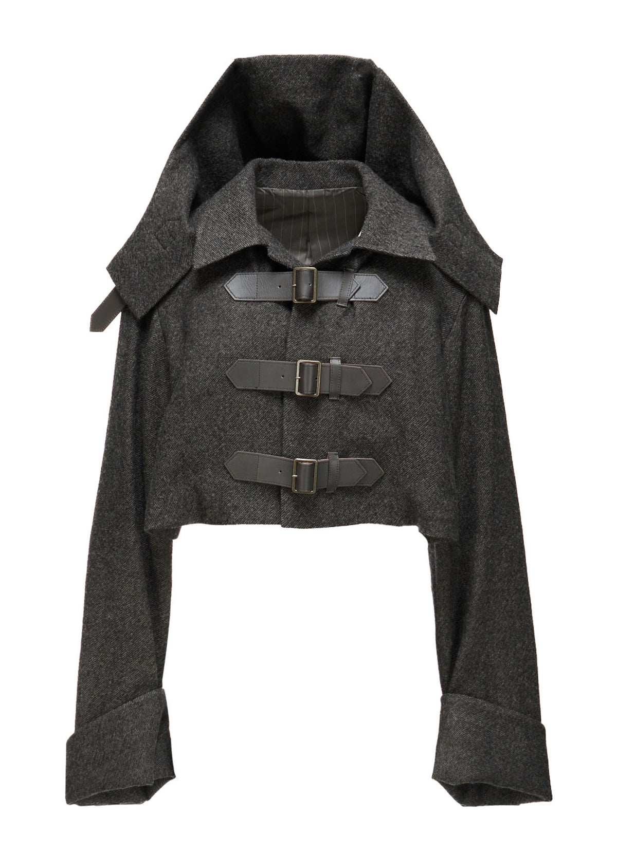 LOW TWIST SERGE BELTED SHORT COAT