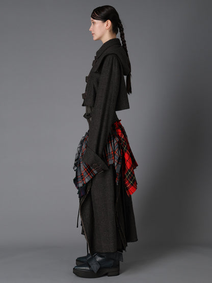 LOW TWIST SERGE BELTED SHORT COAT