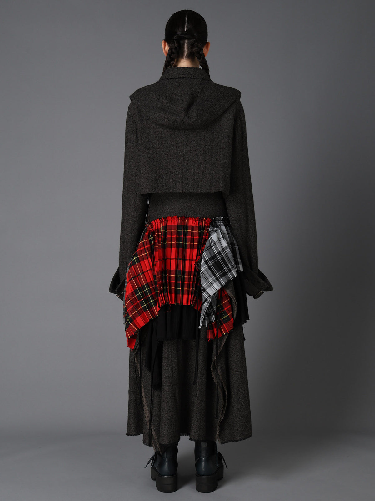 LOW TWIST SERGE BELTED SHORT COAT
