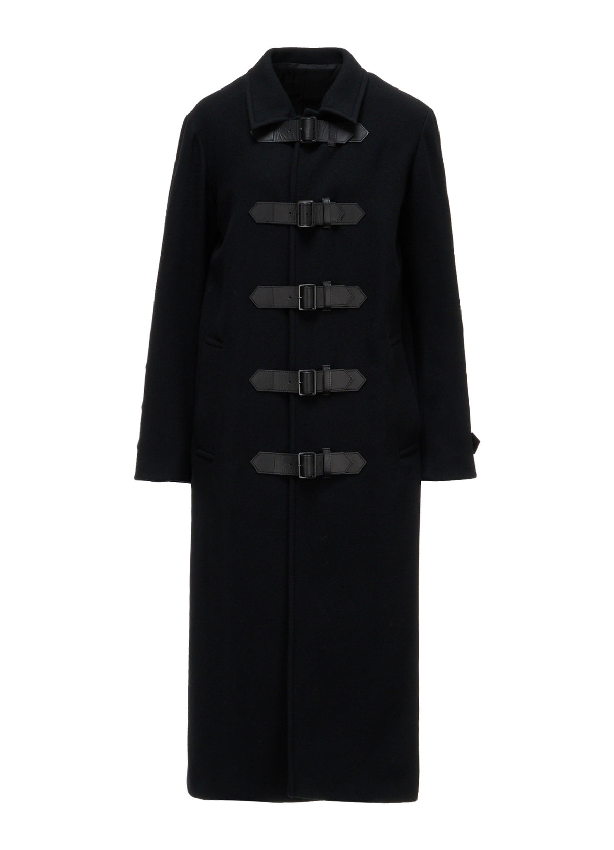 LIGHT MOSSER  BELTED LONG COAT